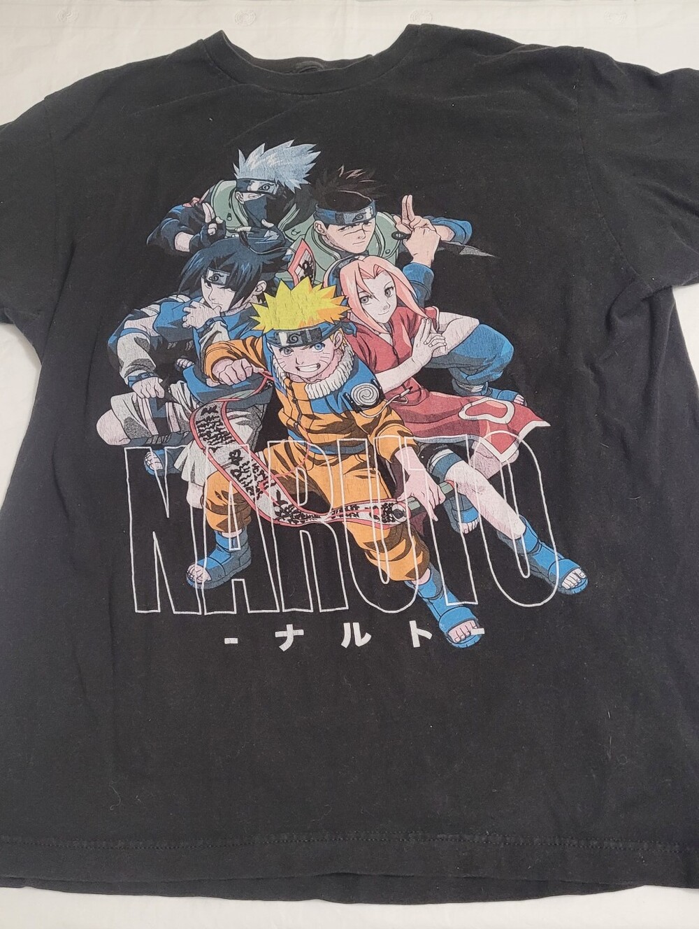 Viz Media Naruto Shippuden Team 7 & Iruka T-Shirt Mens Large Black